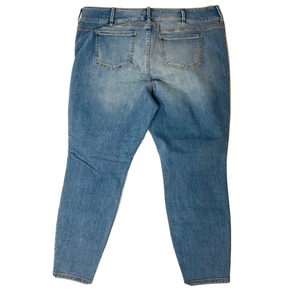 Torrid Premium Destroyed Skinny Jegging Light Wash Denim Jeans Size 24 R - Picture 2 of 11